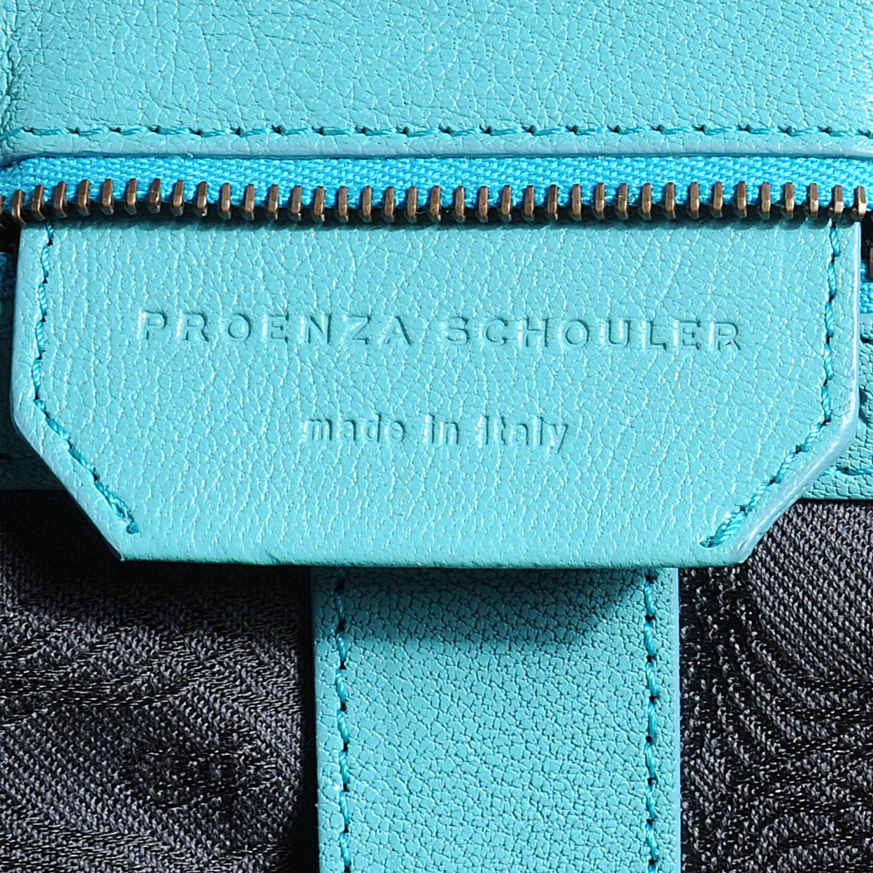 Proenza Schouler Lambskin PS1 Medium Satchel Lagoon 6 of 7