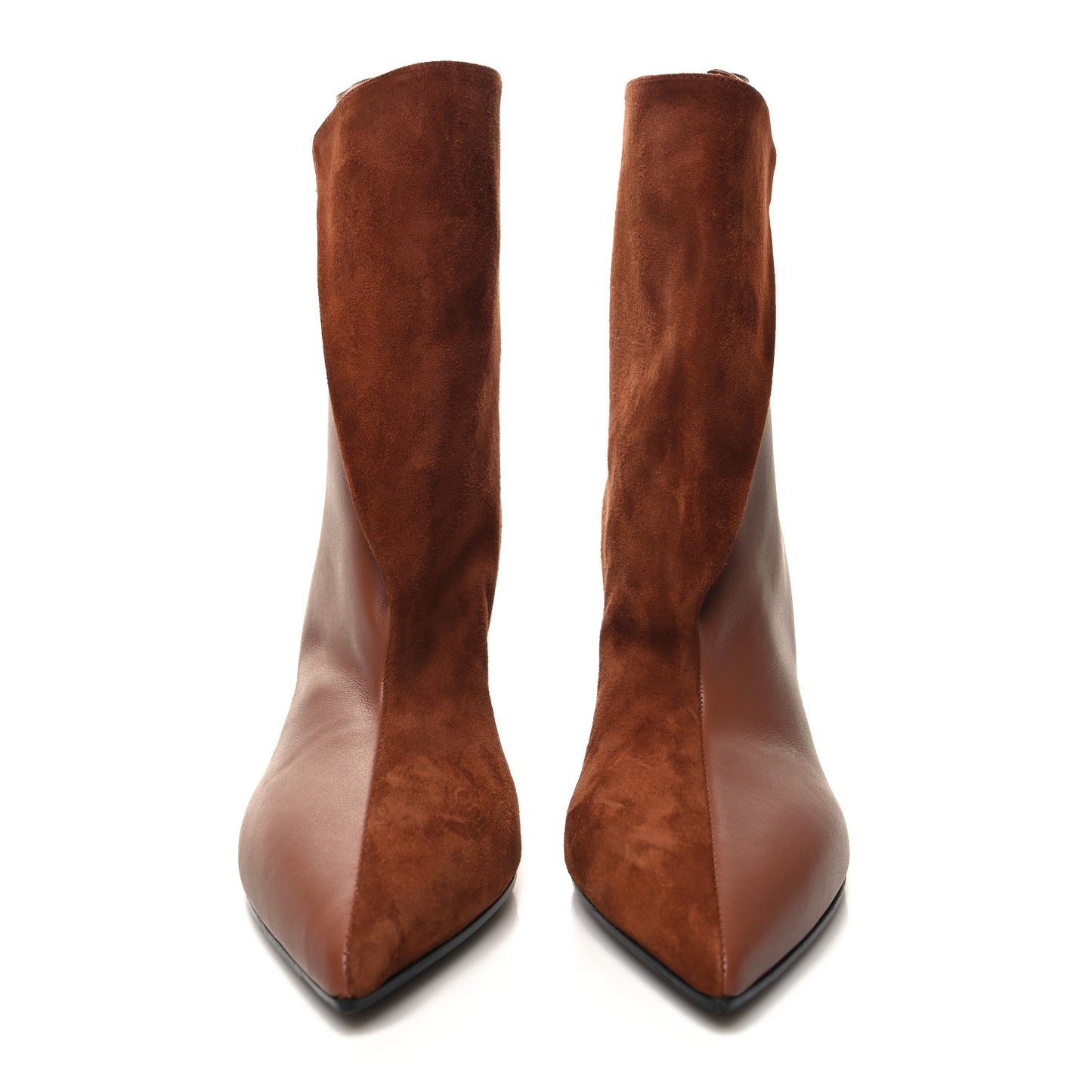 Suede Goatskin Calfskin Hanae 85 Ankle Boots 38 Gold