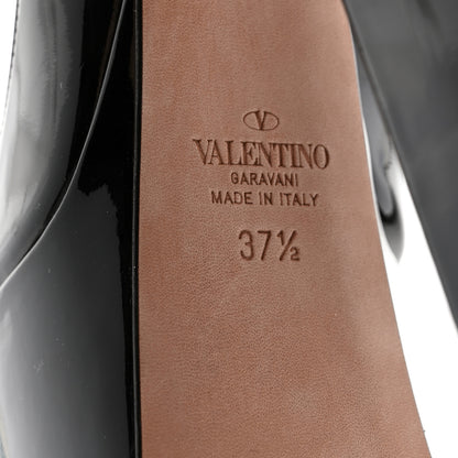 Valentino Garavani Patent Tan-Go 55/155mm Platform Pumps 37.5 Black 7 of 10