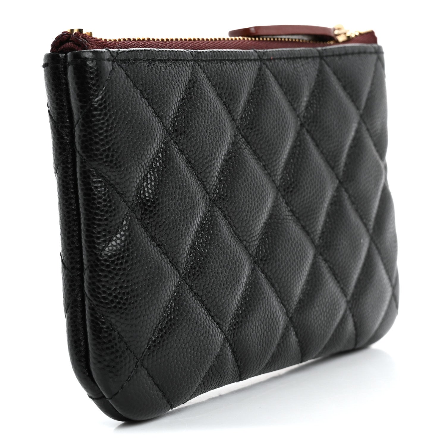 Chanel Caviar Quilted Small Cosmetic Case Black 3 of 11