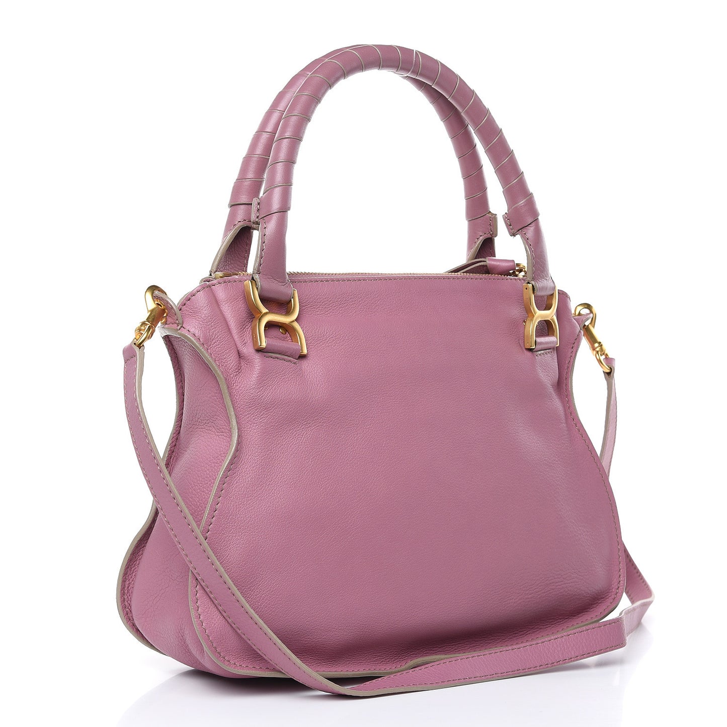 Calfskin Medium Marcie Satchel Velvet Mauve
