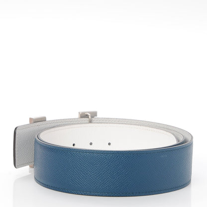 Hermes Epsom 42mm Constance Belt 115 Bleu Thalassa Blanc 3 of 8