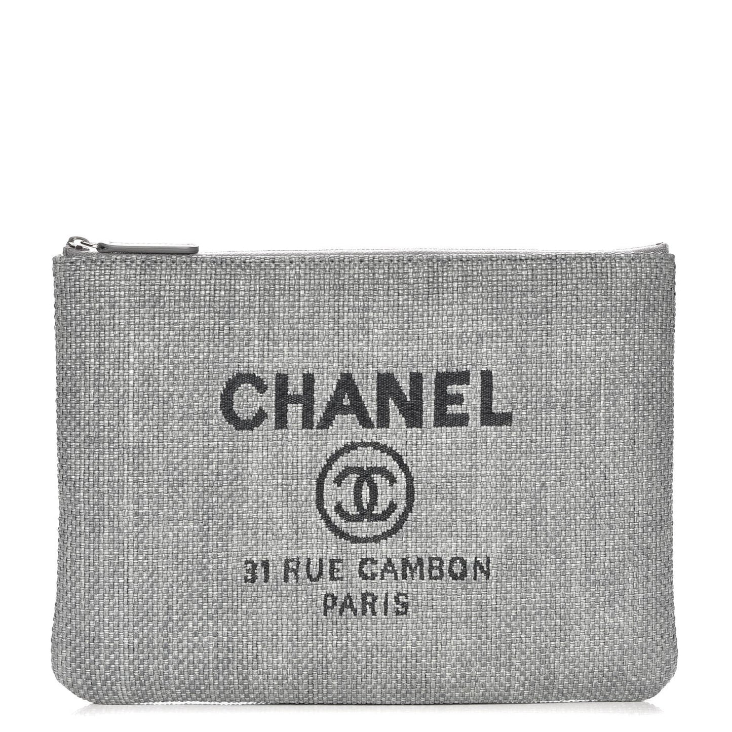 Canvas Large Deauville Pouch Grey