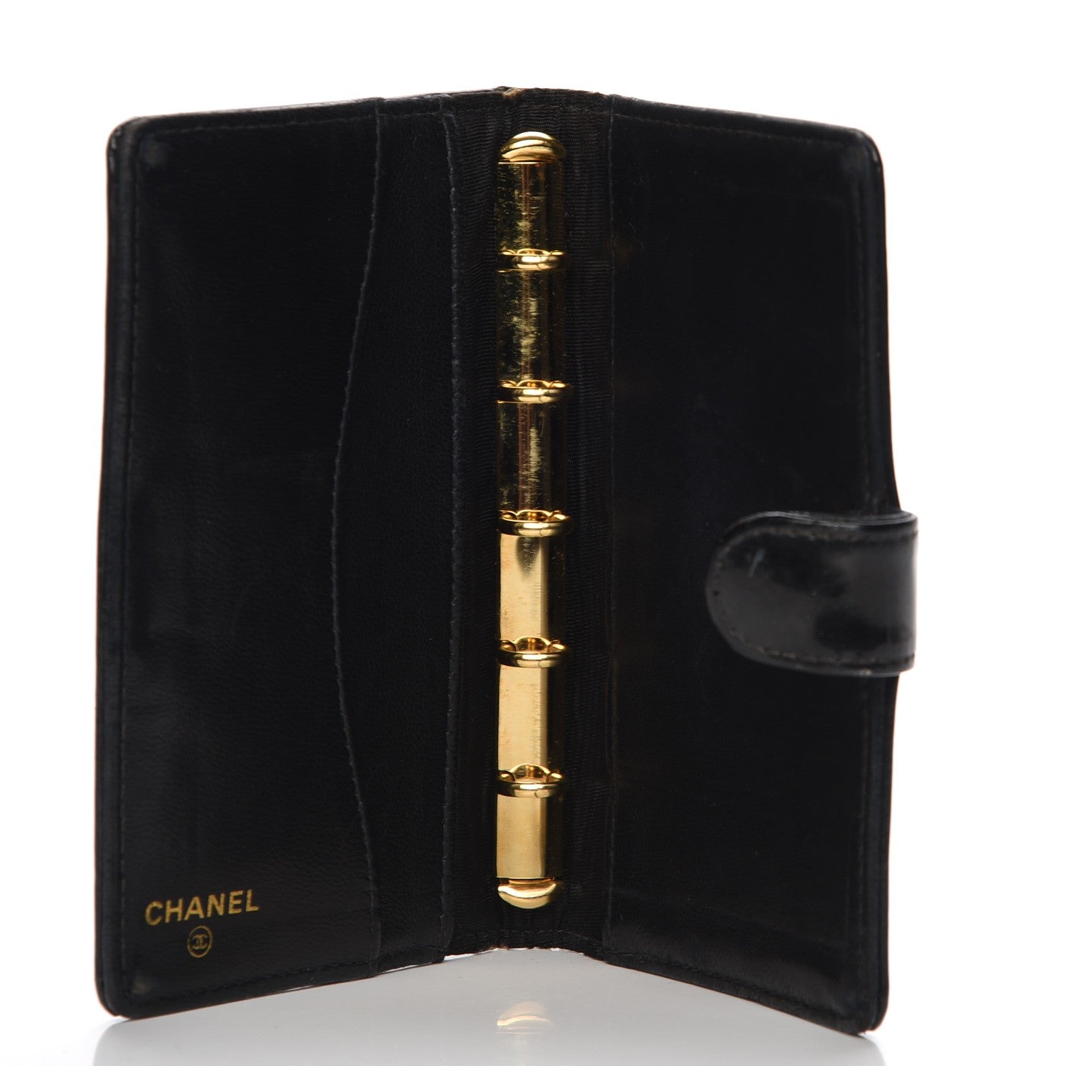 Chanel Patent CC Small Ring Agenda Planner Black 5 of 11