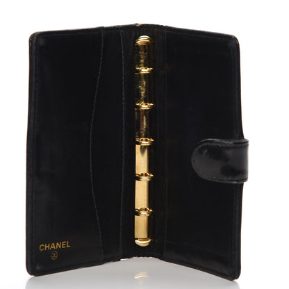 Chanel Patent CC Small Ring Agenda Planner Black 5 of 11