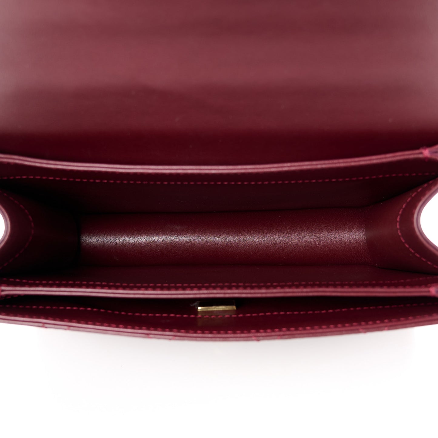 Calfskin Quilted Coco Lady Flap Burgundy