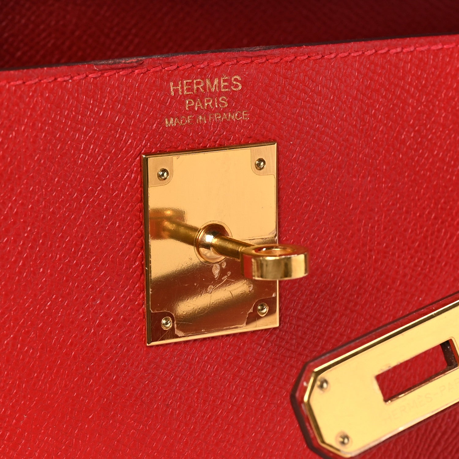 Hermes Epsom Kelly Sellier 32 Rouge Casaque 7 of 10