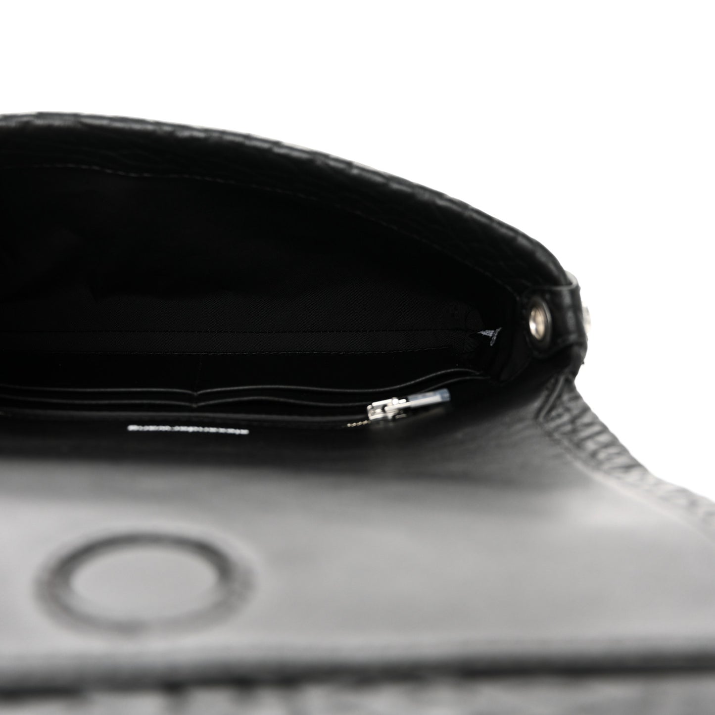 Pebbled Lambskin Studded Roz Shoulder Bag Black