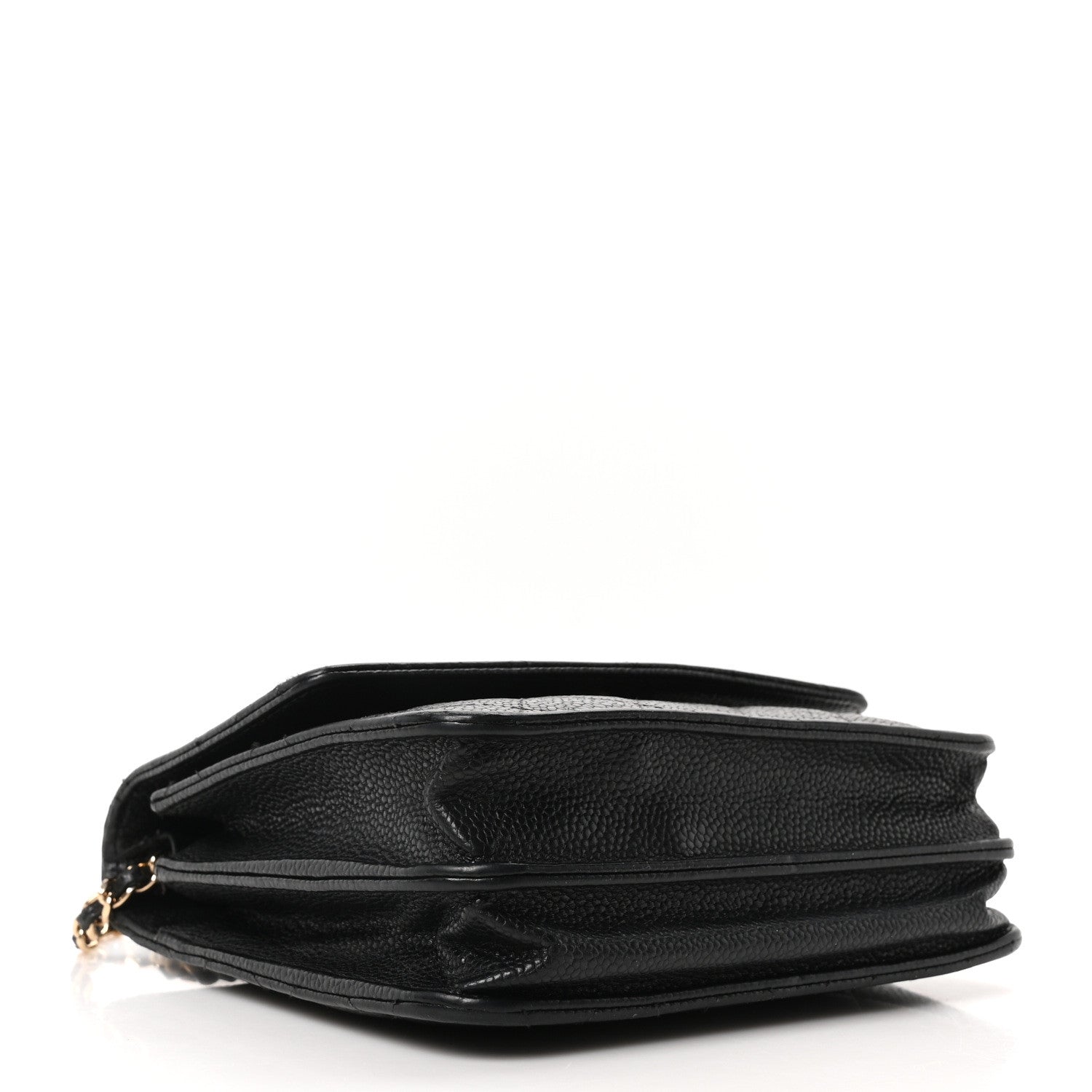 Chanel Caviar Quilted Square Wallet On Chain WOC Black 4 of 11