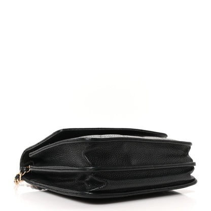 Chanel Caviar Quilted Square Wallet On Chain WOC Black 4 of 11