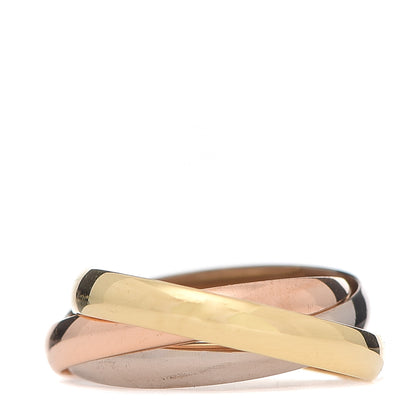 Cartier 18K Pink Yellow White Gold Classic Trinity Ring 48 4.5 3 of 6