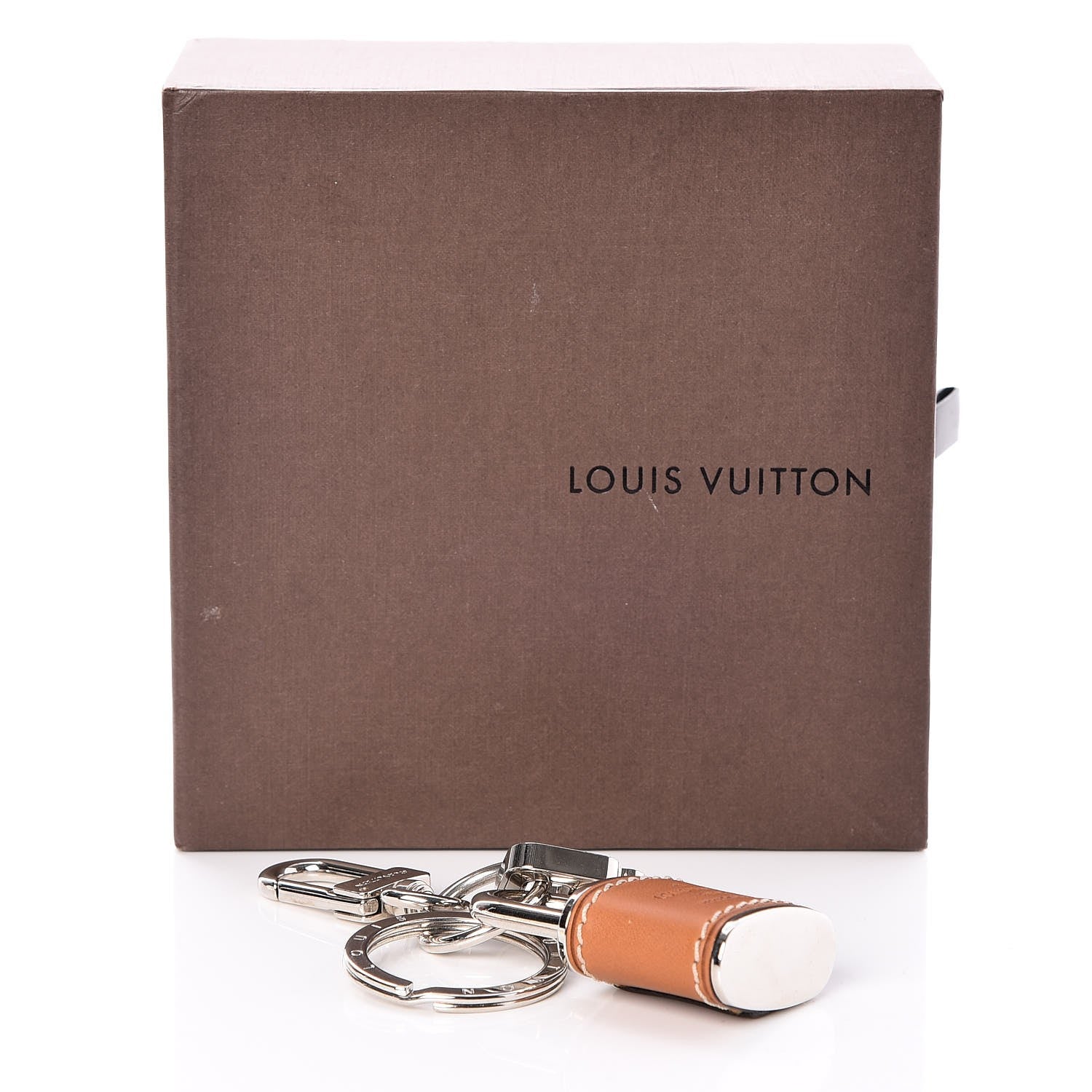 Louis Vuitton Vachetta Lock and Key Bag Charm Key Holder 4 of 4