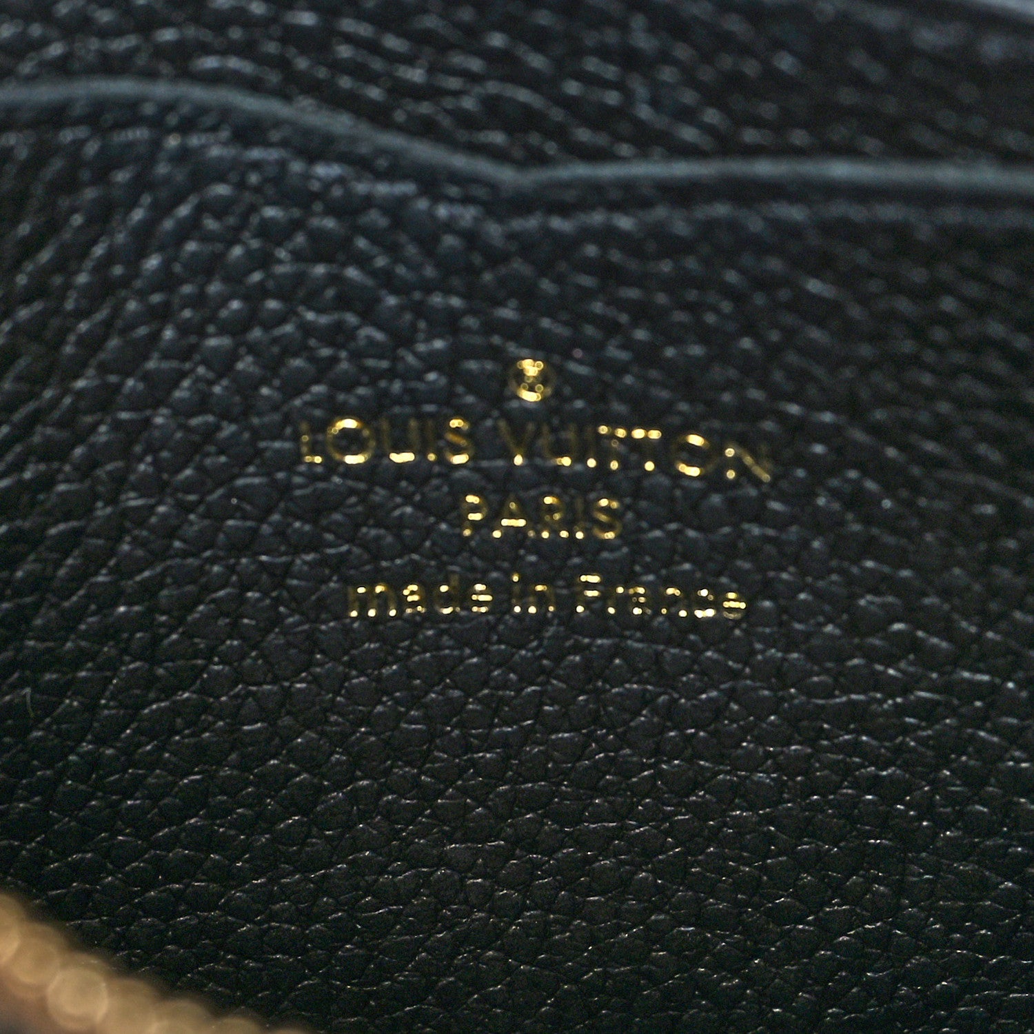 Louis Vuitton Empreinte Monogram Giant Zippy Coin Purse Black Beige 6 of 8