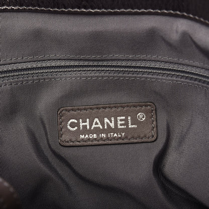 Chanel Metallic Cracked Calfskin Modern Chain Tote Dark Silver 8 of 10