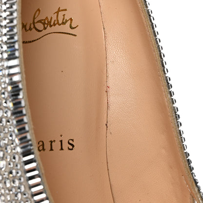 Christian Louboutin Crystal Strass Super Vic 100 Pumps 37 Silver 8 of 9