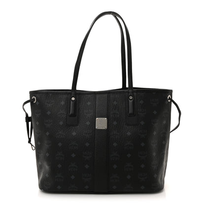 MCM Visetos Medium Liz Reversible Shopper Tote Black 1 of 17