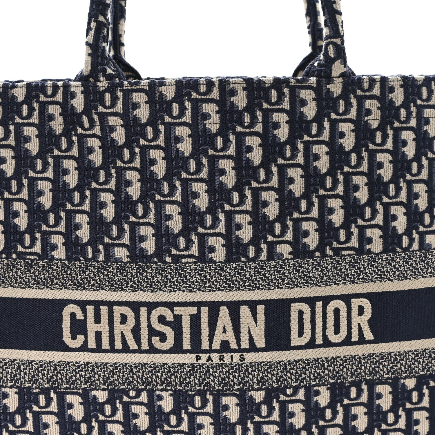Christian Dior Oblique Large Book Tote Blue Multicolor 8 of 10