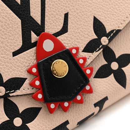 Louis Vuitton Empreinte Monogram Giant Crafty Sarah Wallet Creme Black 9 of 10
