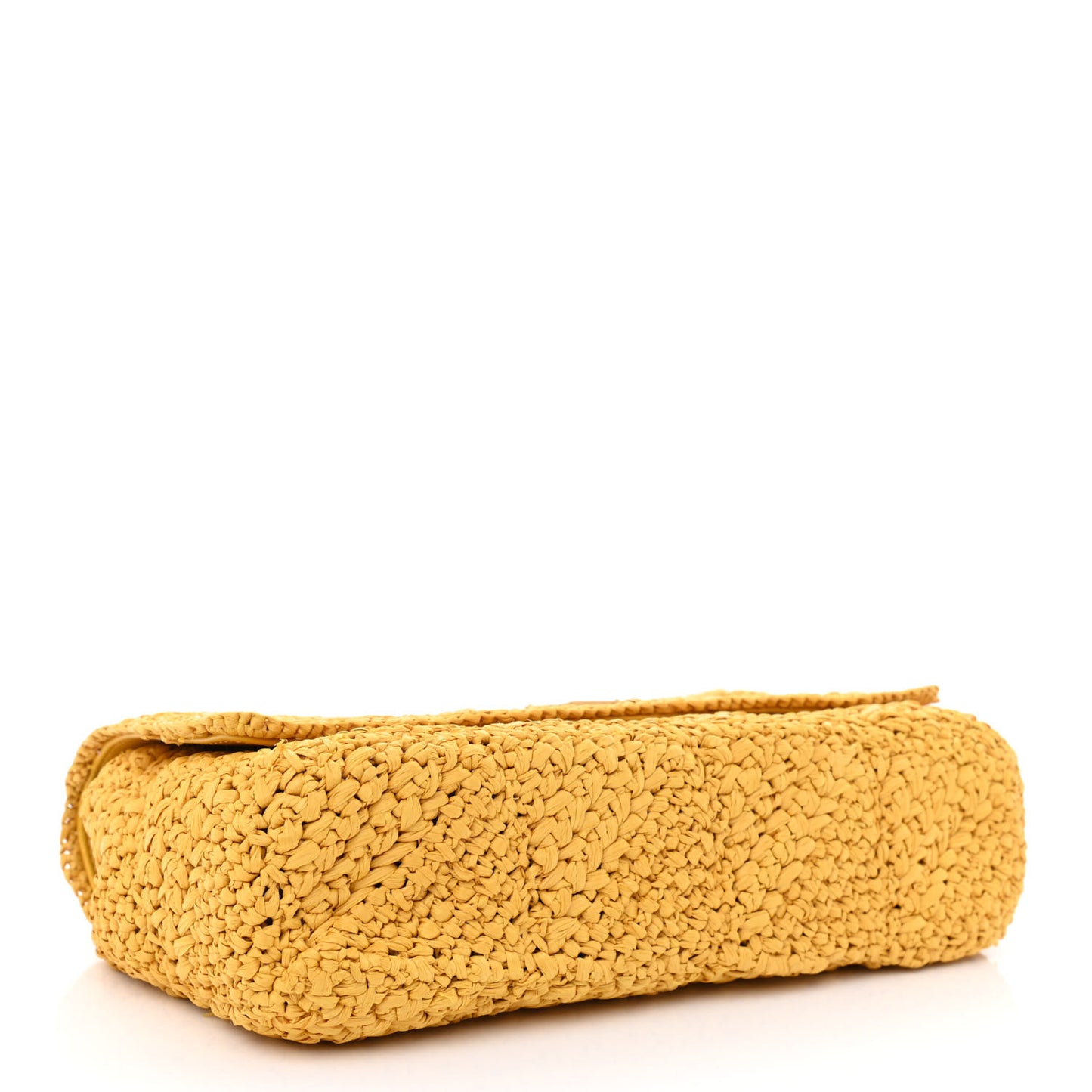 Raffia Monogram Medium Jamie Yellow