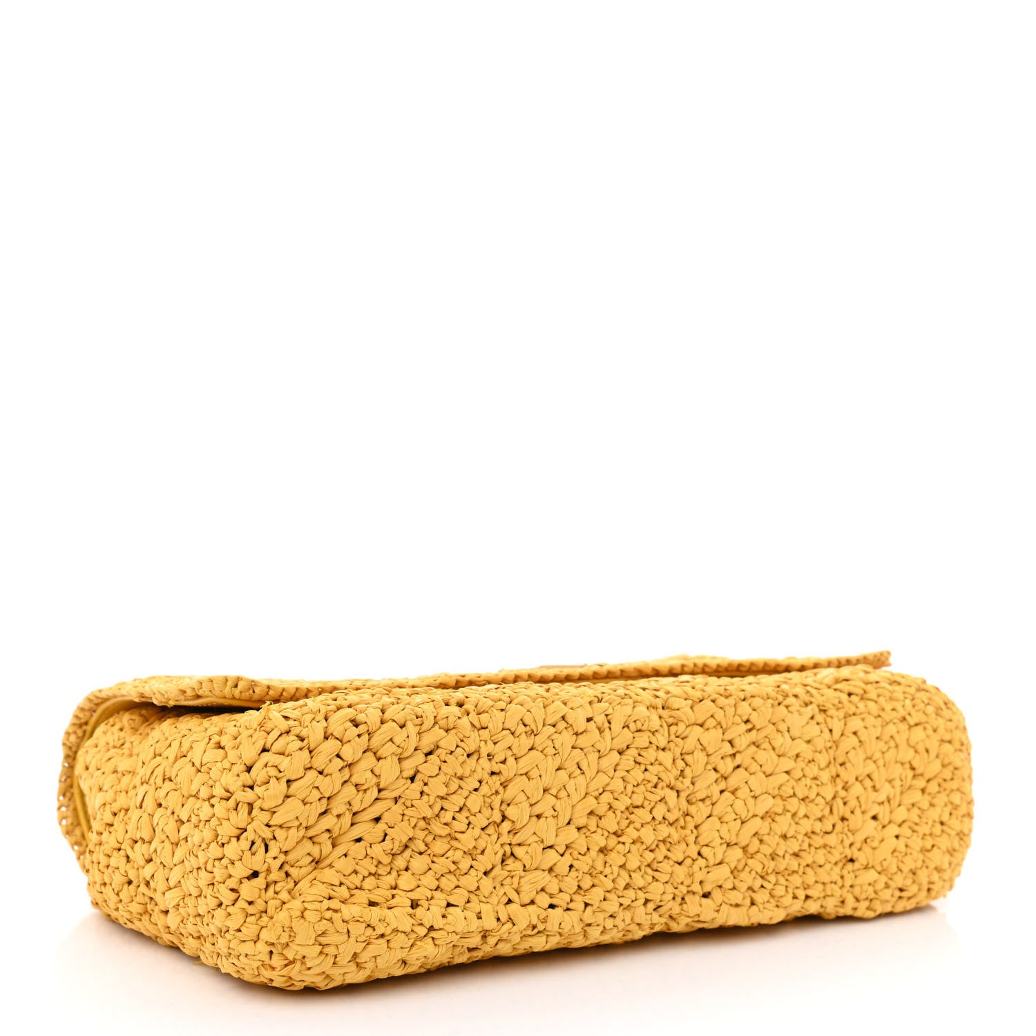 Saint Laurent Raffia Monogram Medium Jamie Yellow 4 of 10
