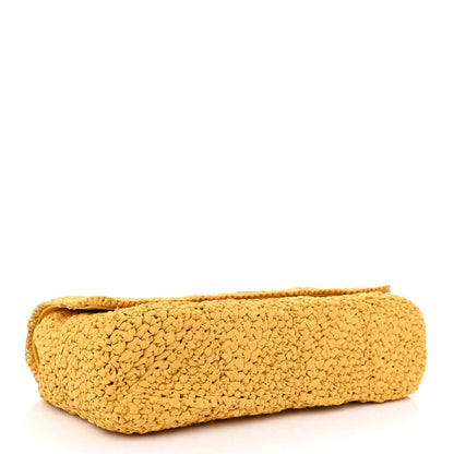 Saint Laurent Raffia Monogram Medium Jamie Yellow 4 of 10