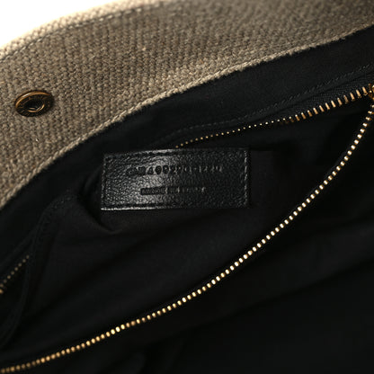 Saint Laurent Linen Calfskin Rive Gauche Tote Natural 7 of 11
