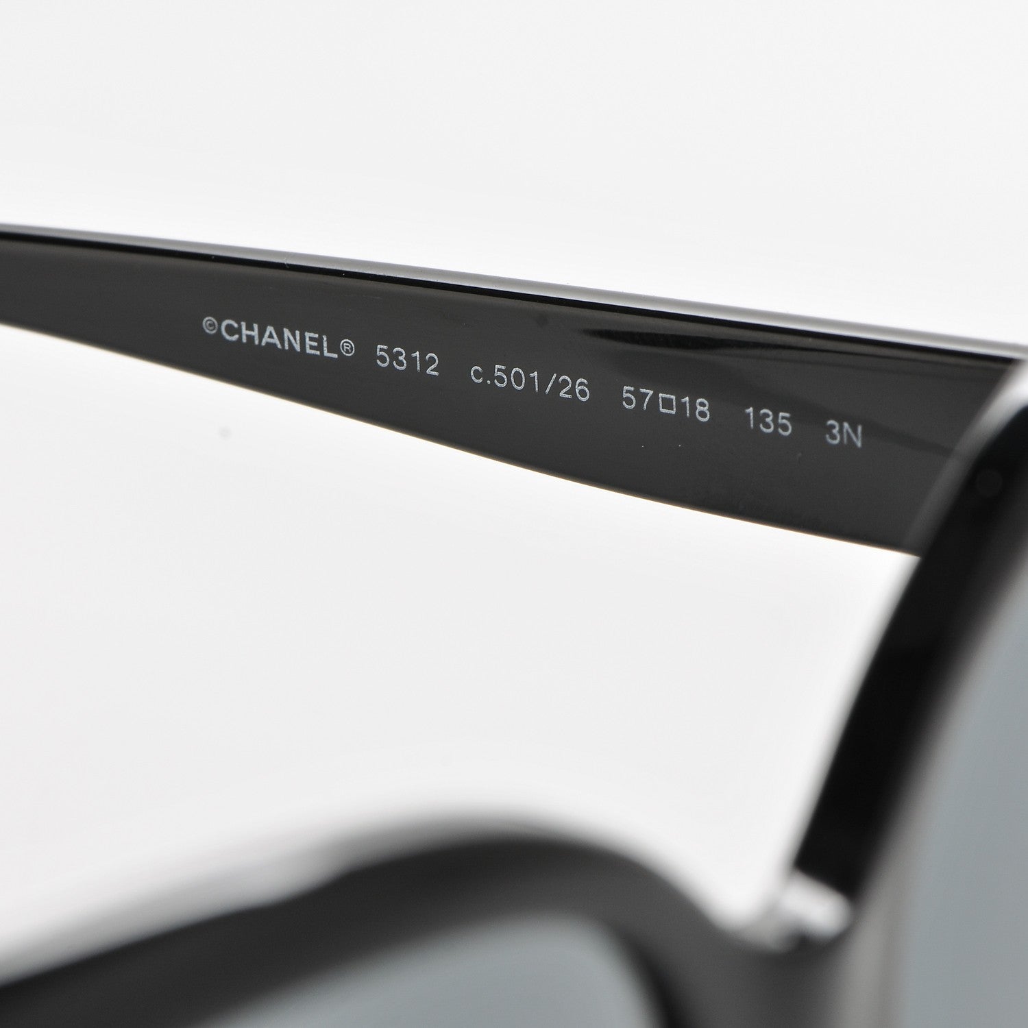 Chanel Signature Oval Sunglasses 5312 Black 5 of 8