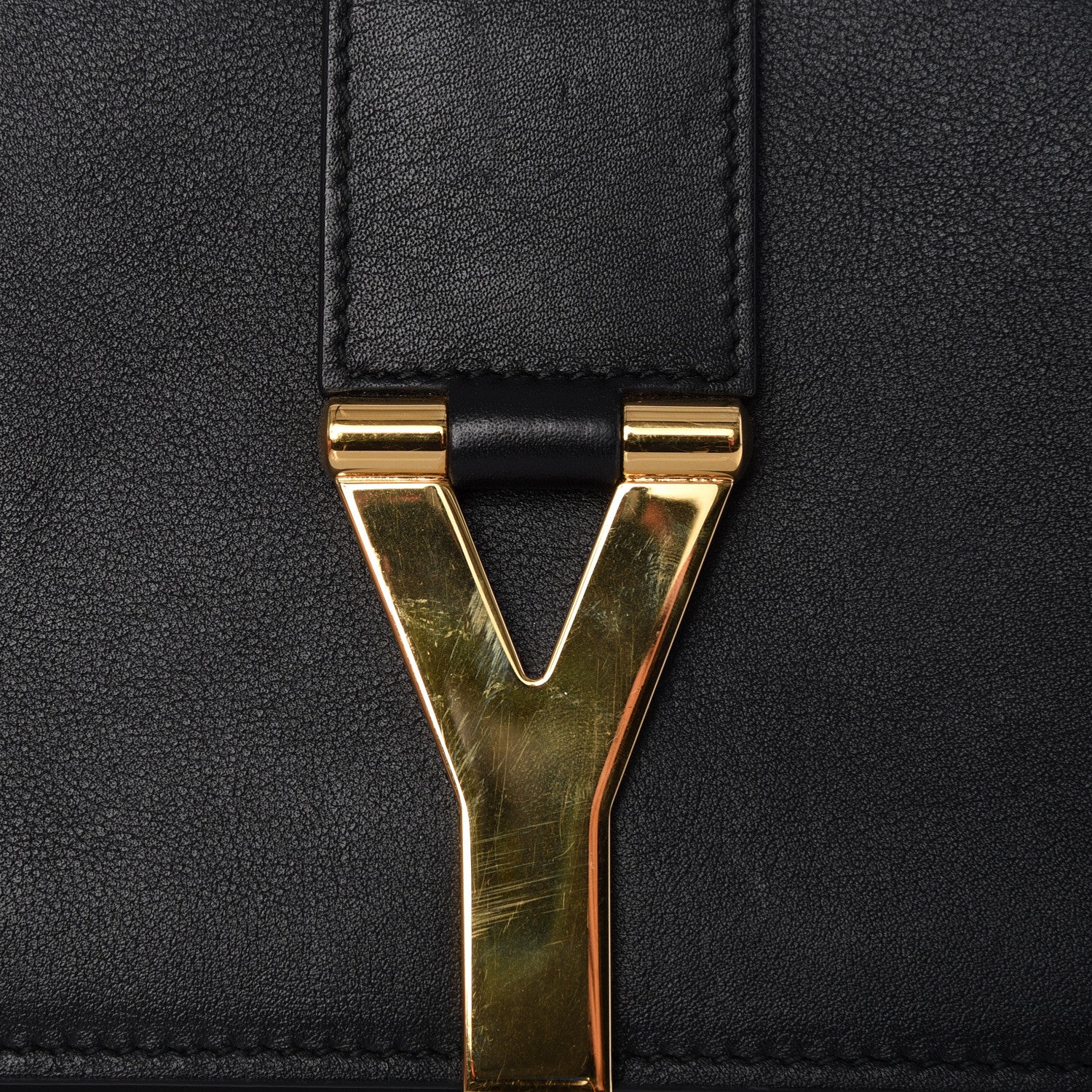 Saint Laurent Calfskin Classic Y Ligne Chain Wallet Black 11 of 11