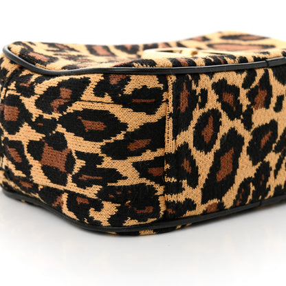 Marc Jacobs Calfskin Fabric Leopard Print The Softshot Bag 9 of 10