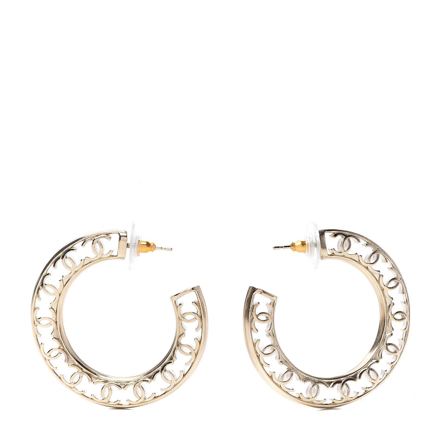 CC Hoop Earrings Gold