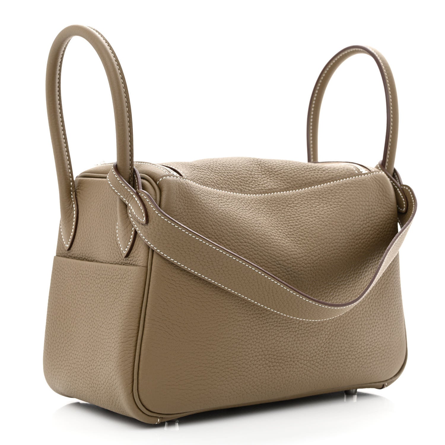 Hermes Taurillon Clemence Lindy 26 Etoupe 3 of 11