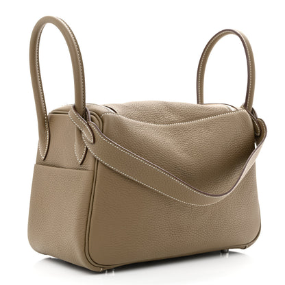 Hermes Taurillon Clemence Lindy 26 Etoupe 3 of 11