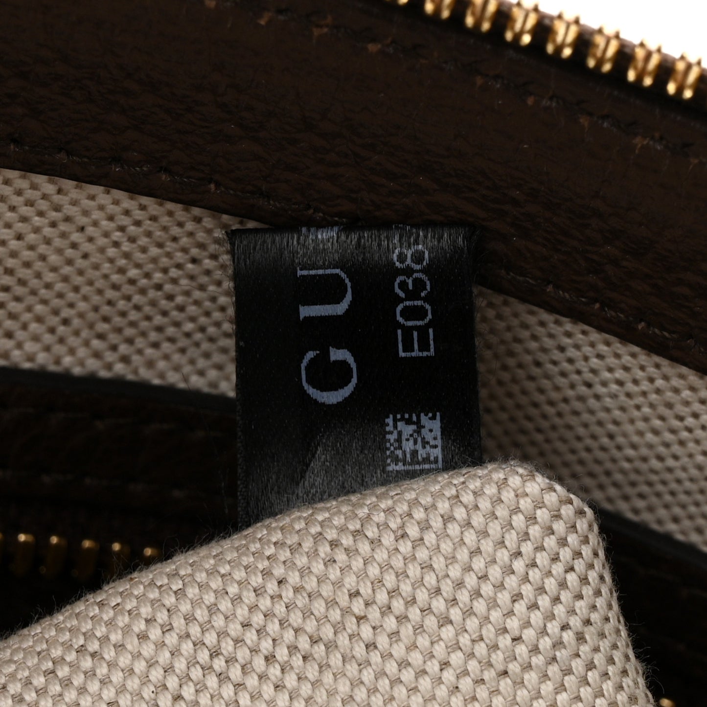 Monogram Jumbo GG Textured Dollar Calfskin Web Wristlet Messenger Bag Camel Ebony New Acero