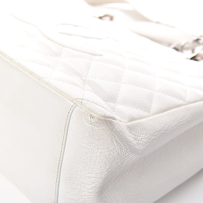 Chanel Caviar Quilted Grand Shopping Tote GST White 12 of 18