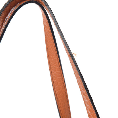 Burberry Signature Grain Calfskin Check Embossed Small Canterbury Tote Copper Orange 6 of 9