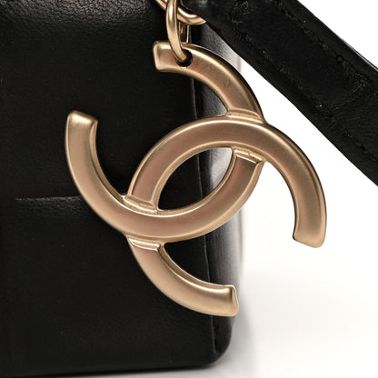 Chanel Lambskin Rubiks Cube Wristlet Black 9 of 12