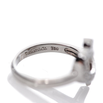 Tiffany 18K White Gold Diamond Paloma Picasso Loving Heart Ring 49 5 5 of 5