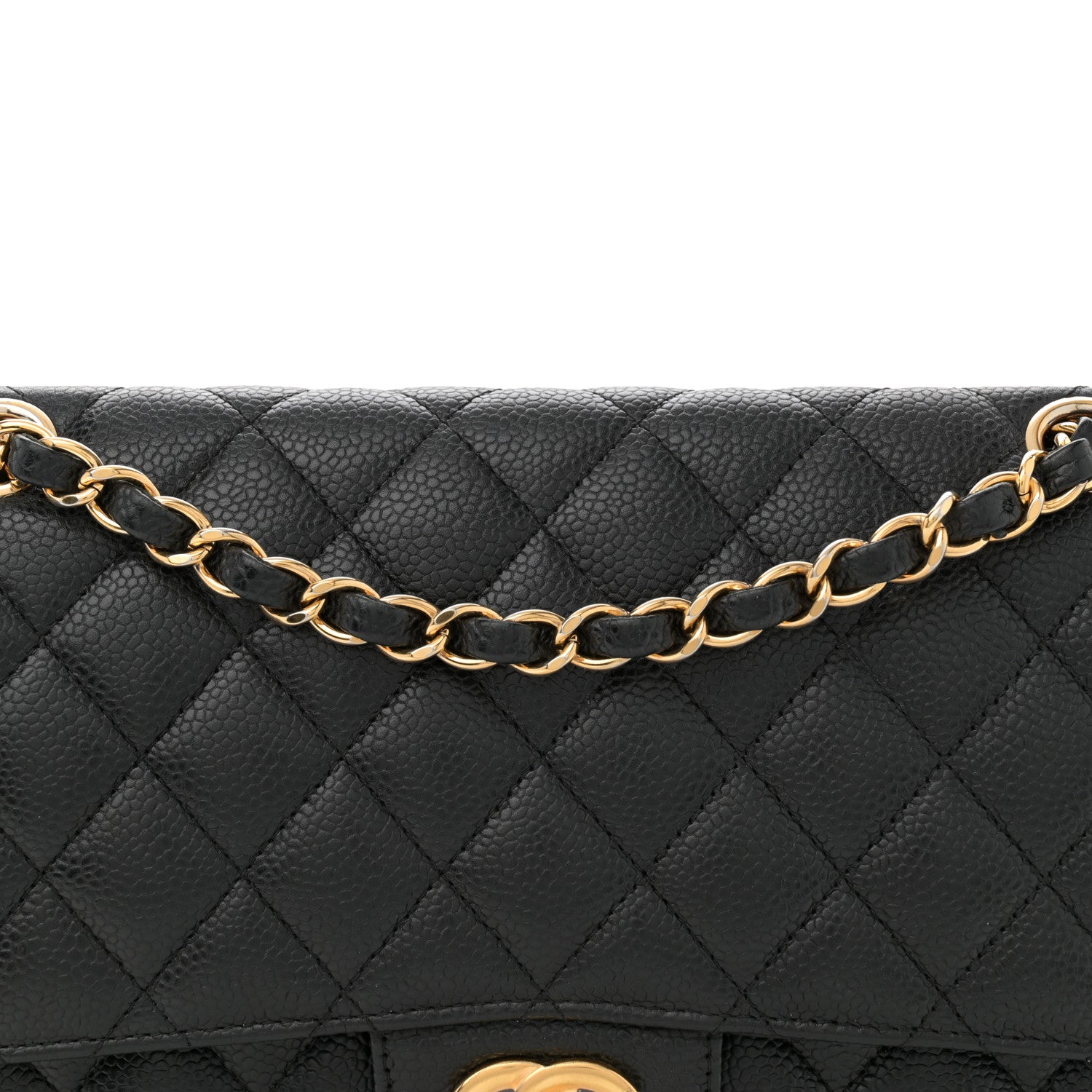 Chanel Caviar Quilted Medium Double Flap Black 8 of 10