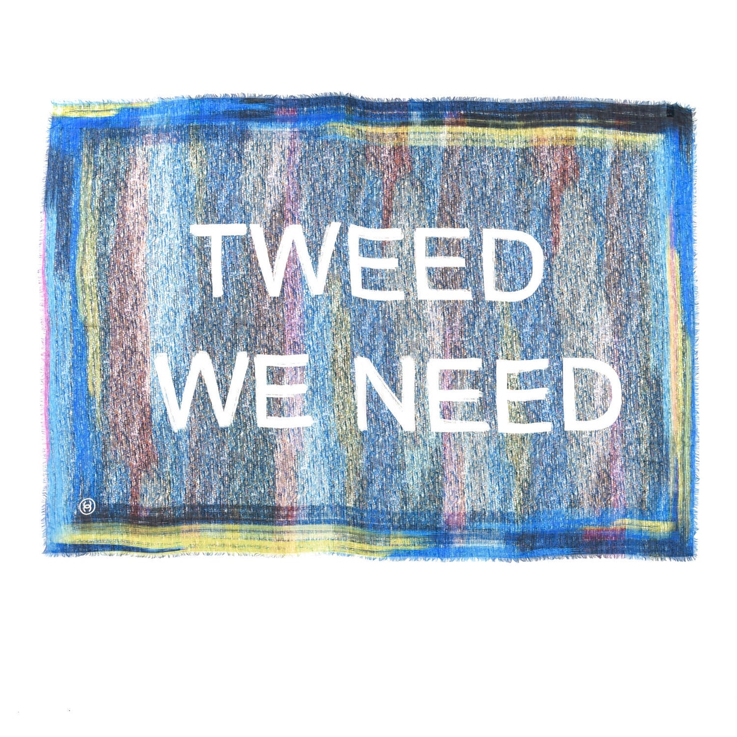 Cashmere Tweed We Need Stole Blue Green