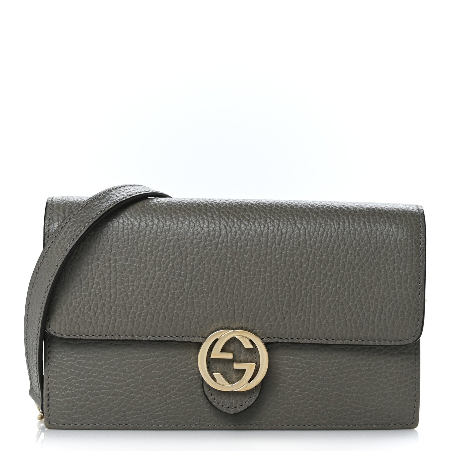 Dollar Calfskin Interlocking G Chain Wallet Loess