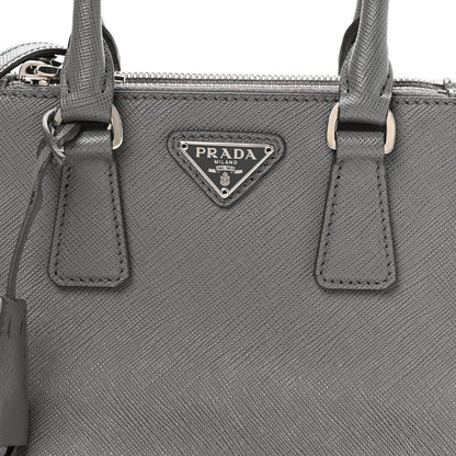 Prada Saffiano Micro Galleria Double Zip Tote Marmo 8 of 10