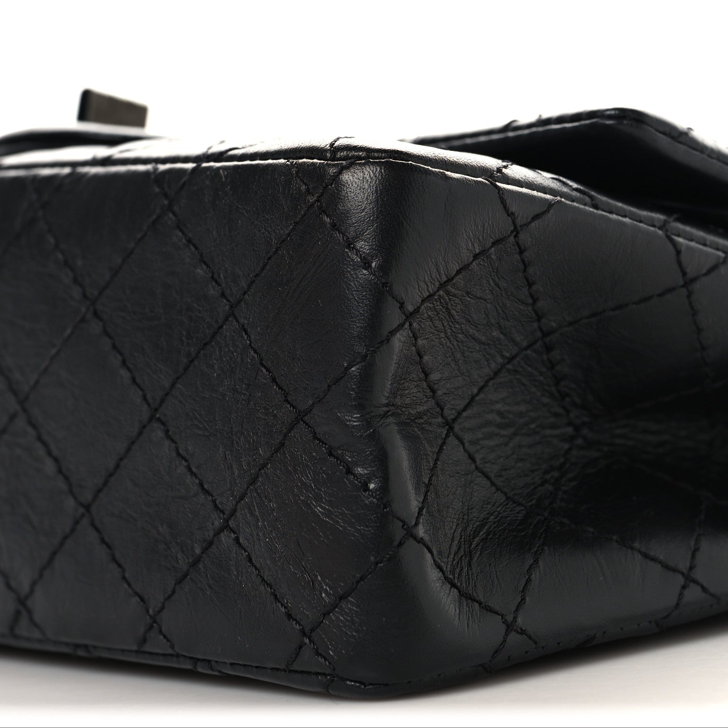 Chanel Aged Calfskin Quilted 2.55 Reissue 225 Flap So Black 10 of 10