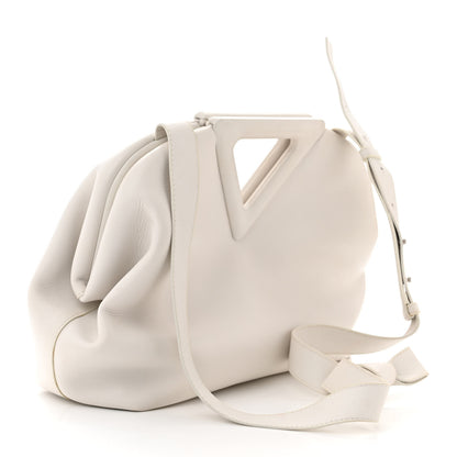 Bottega Veneta Calfskin Large The Point Triangle Bag Chalk 3 of 12