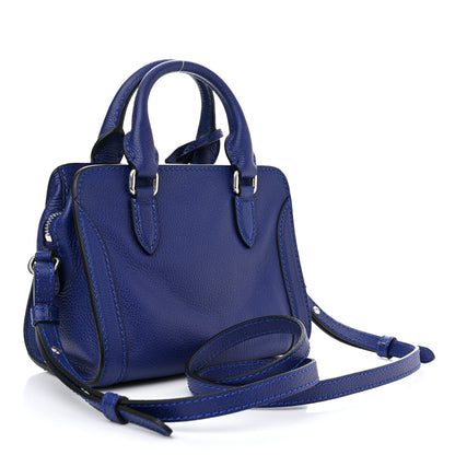 Alexander McQueen Pebbled Calfskin Mini Padlock Ultramarine 2 of 9