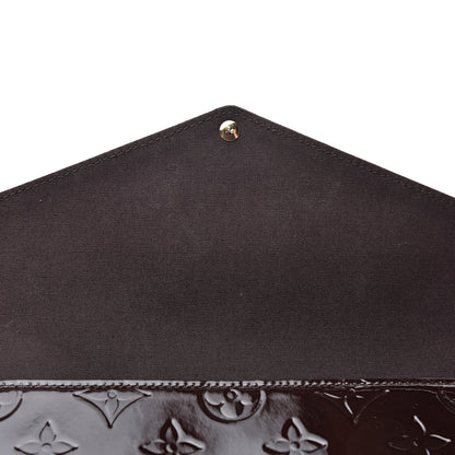 Louis Vuitton Vernis Pochette Felicie Chain Wallet Amarante 14 of 15