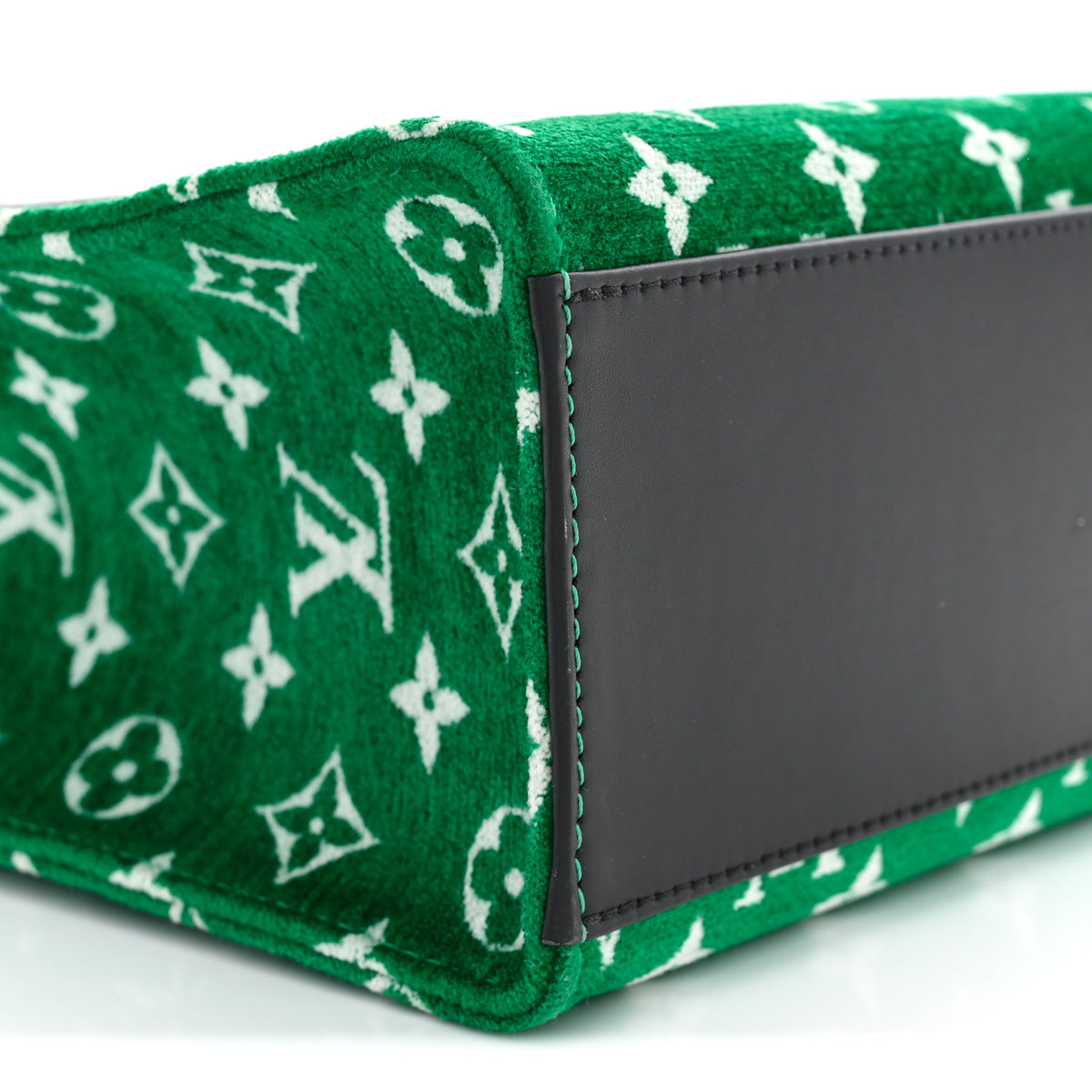 Jacquard Velvet Monogram Onthego PM Green