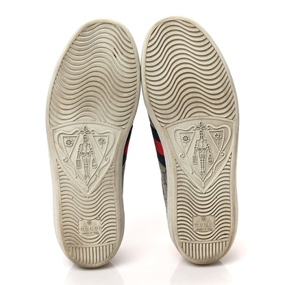 Gucci GG Supreme Monogram Ayers Web Womens Ace Sneakers 38 Beige 5 of 9