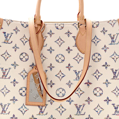 Louis Vuitton Monogram Jacquard Nautical Onthego MM Multicolor Beige 7 of 9