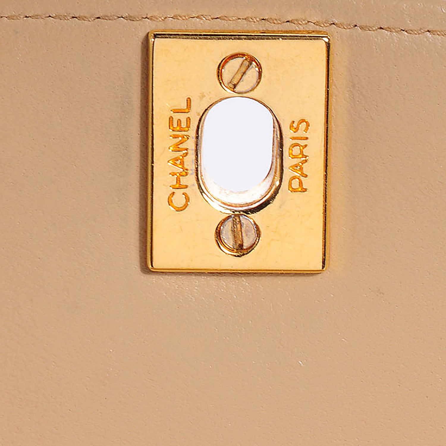 Chanel Lambskin Medium Single Flap Beige 9 of 9