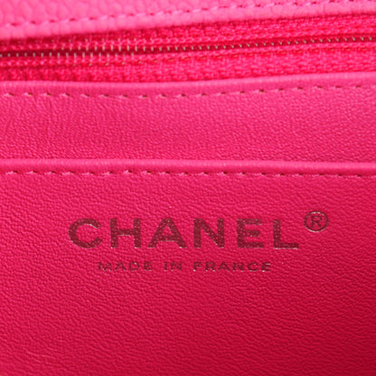 Chanel Iridescent Caviar Quilted Mini Square Flap Hot Pink 7 of 8